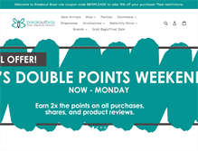 Tablet Screenshot of breakoutbras.com